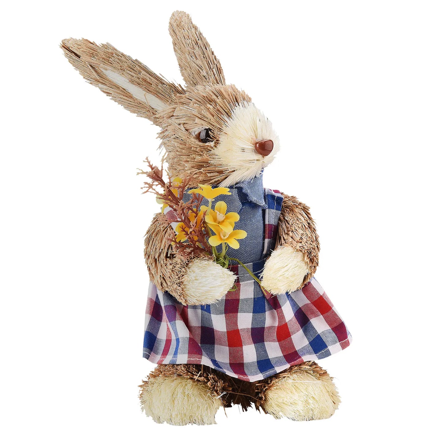 Conejo de Pascua Antropomórfico - Decoración Creativa de Paja