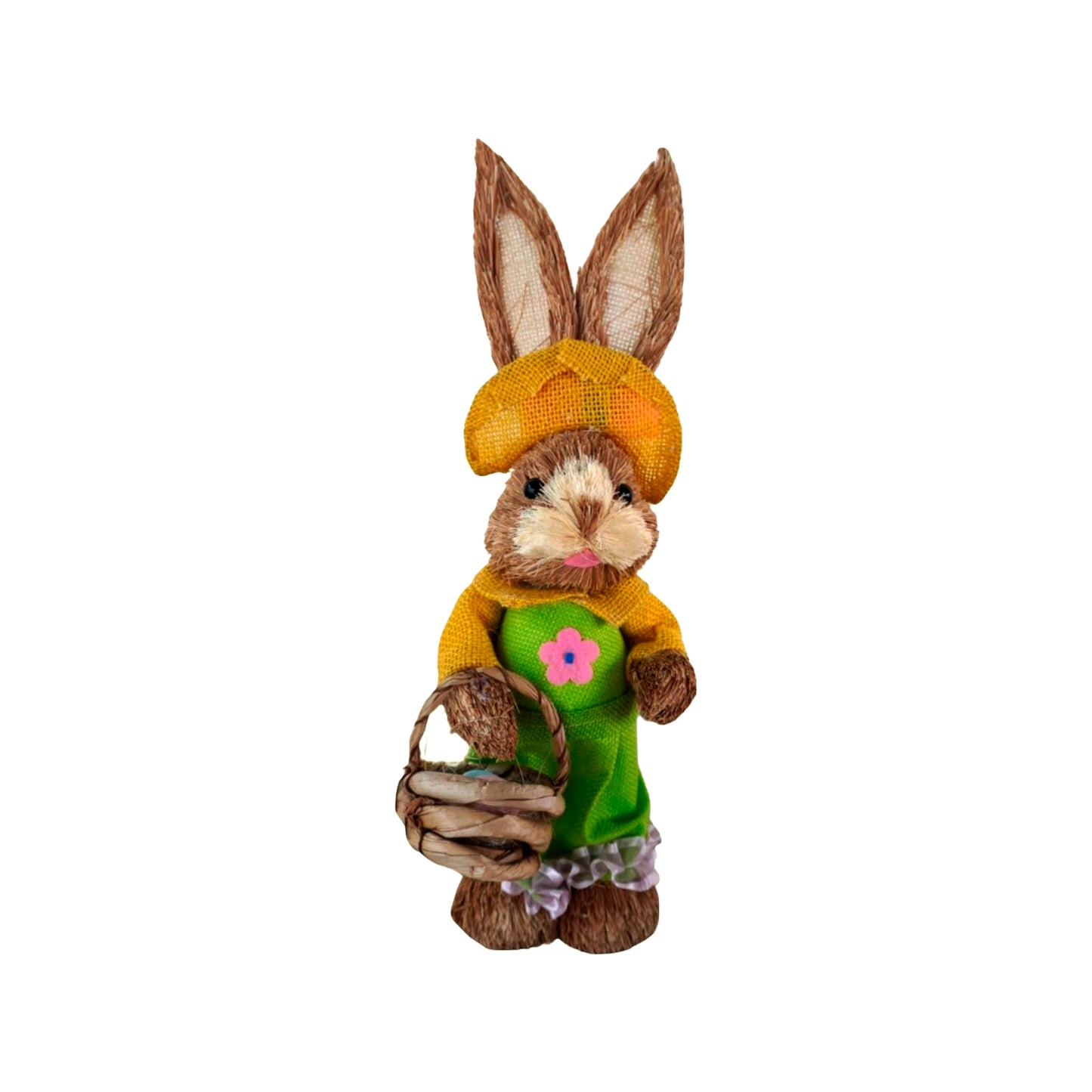 Coneja con overol verde