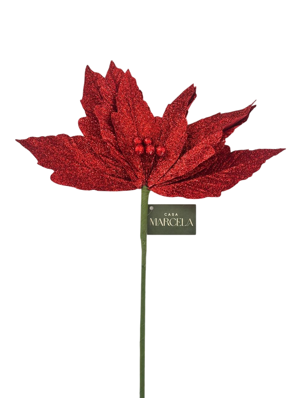 vara flor noche buena glitter