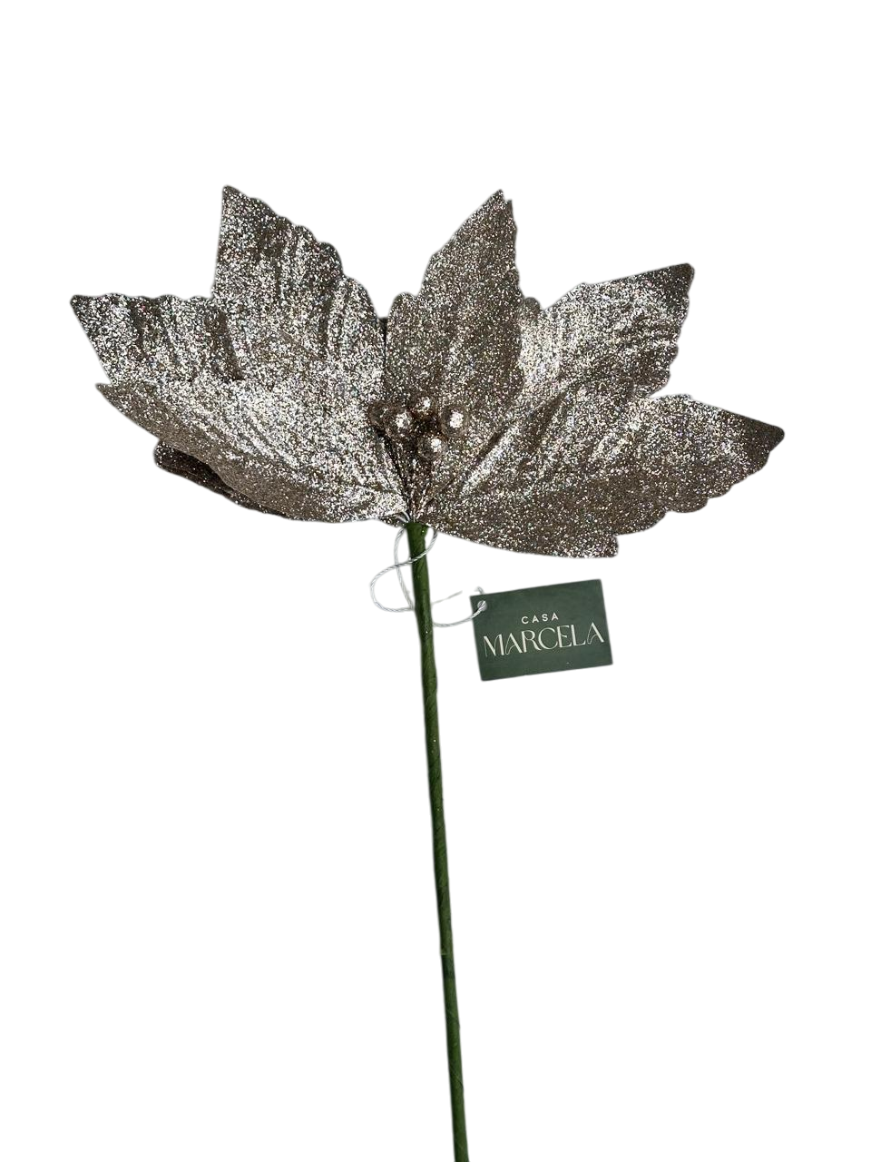 vara flor noche buena glitter