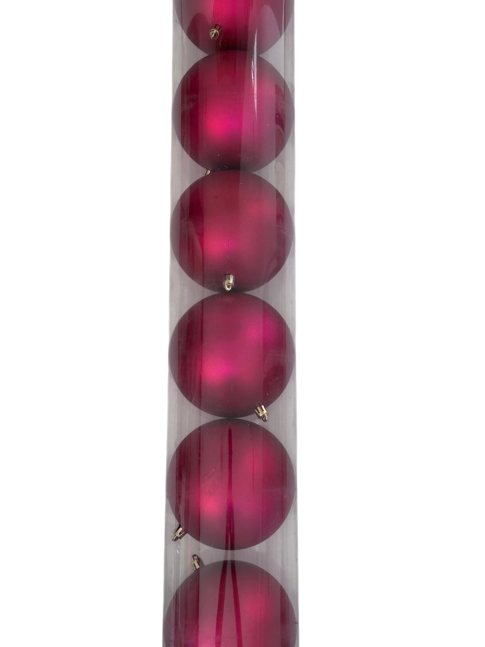 Esferas Navideñas 6pz con Acabados Espejo, Mate y Glitter