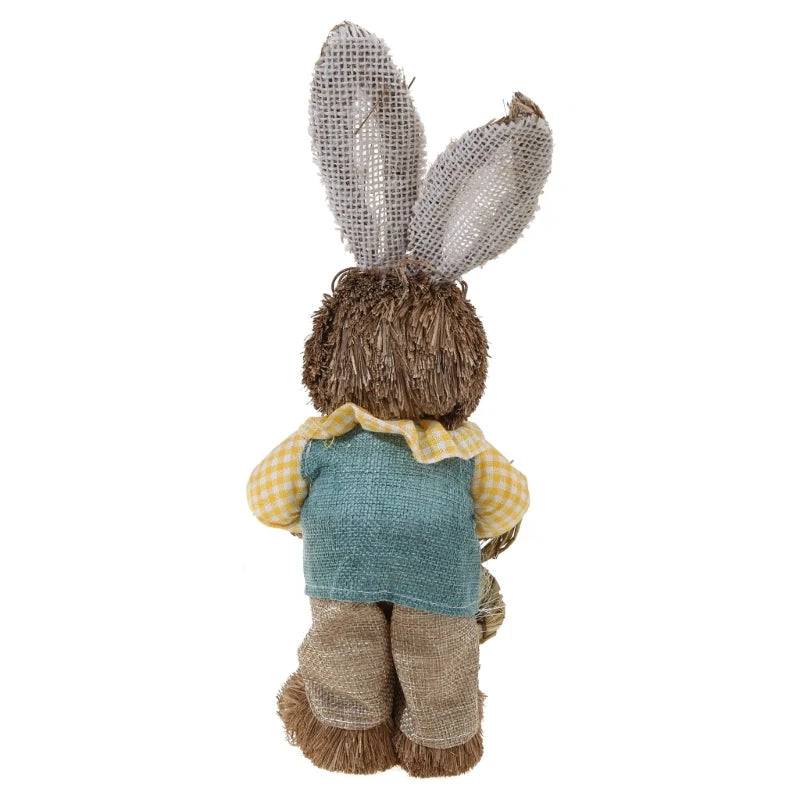 Conejo de Paja de Pascua 35cm - Decoración Festiva