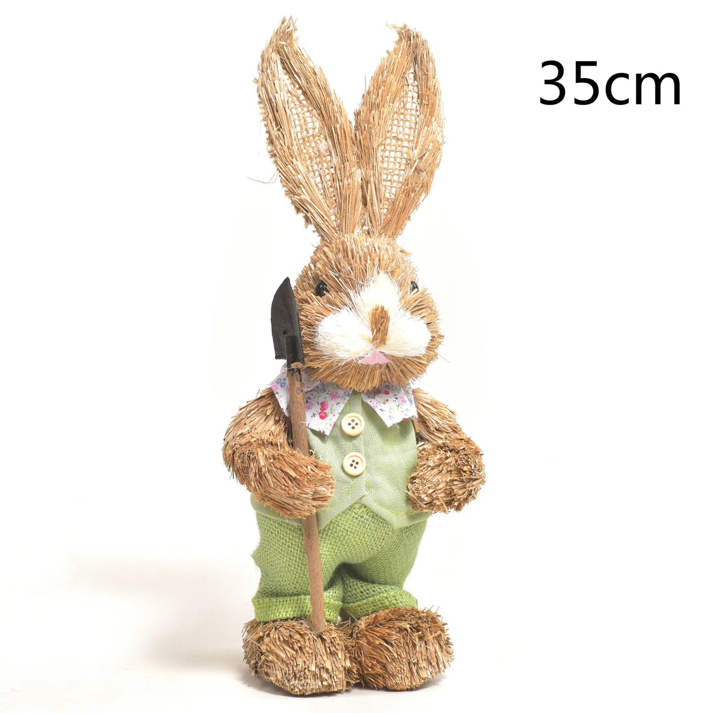 Conejo de Paja - Decoración de Pascua para Hogar y Jardín