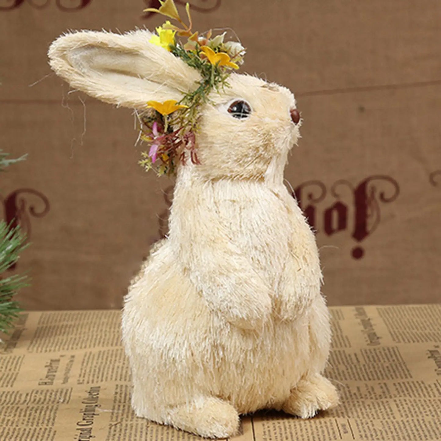 Conejos de Paja de Pascua - Figura Decorativa de Madre e Hijo 🐰🌸