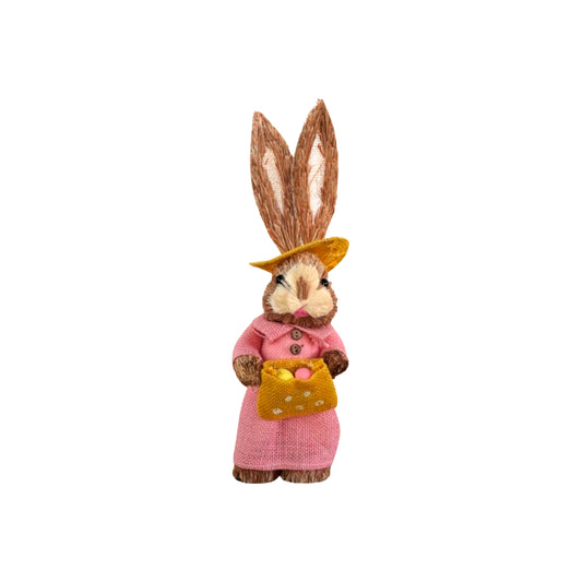 conejo con bolso y sombrero