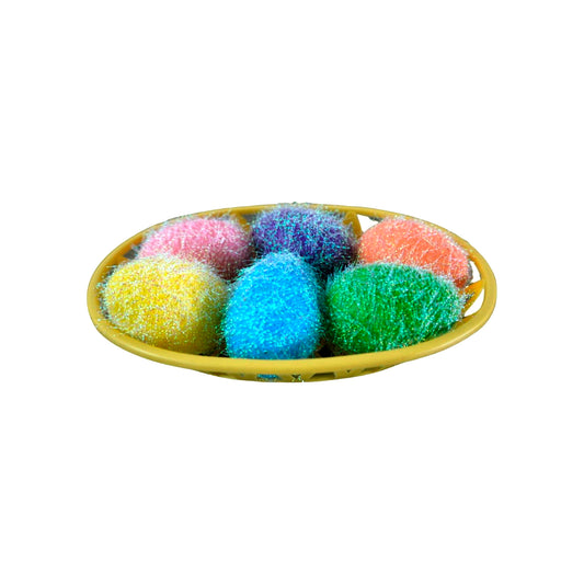 Canasta con huevos de pascua