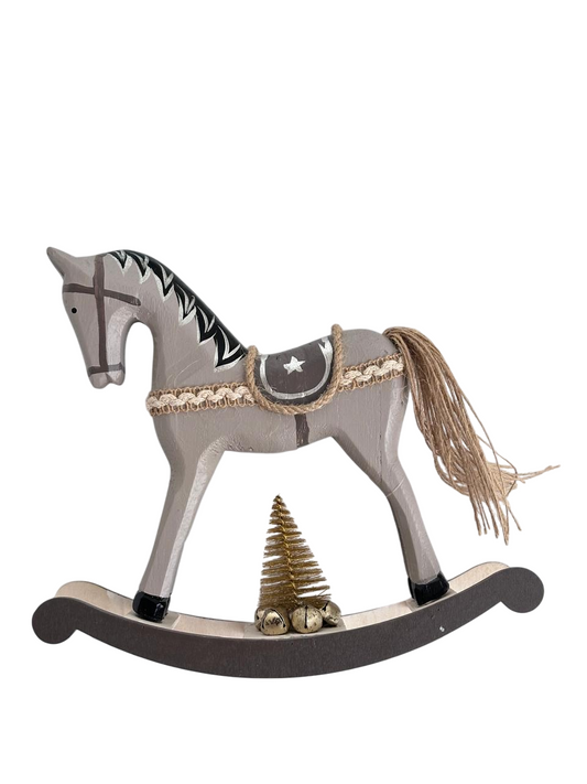 adorno mecedora caballo