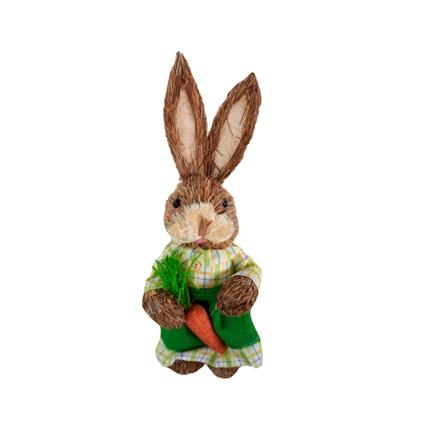 Coneja con camisa verde a cuadros