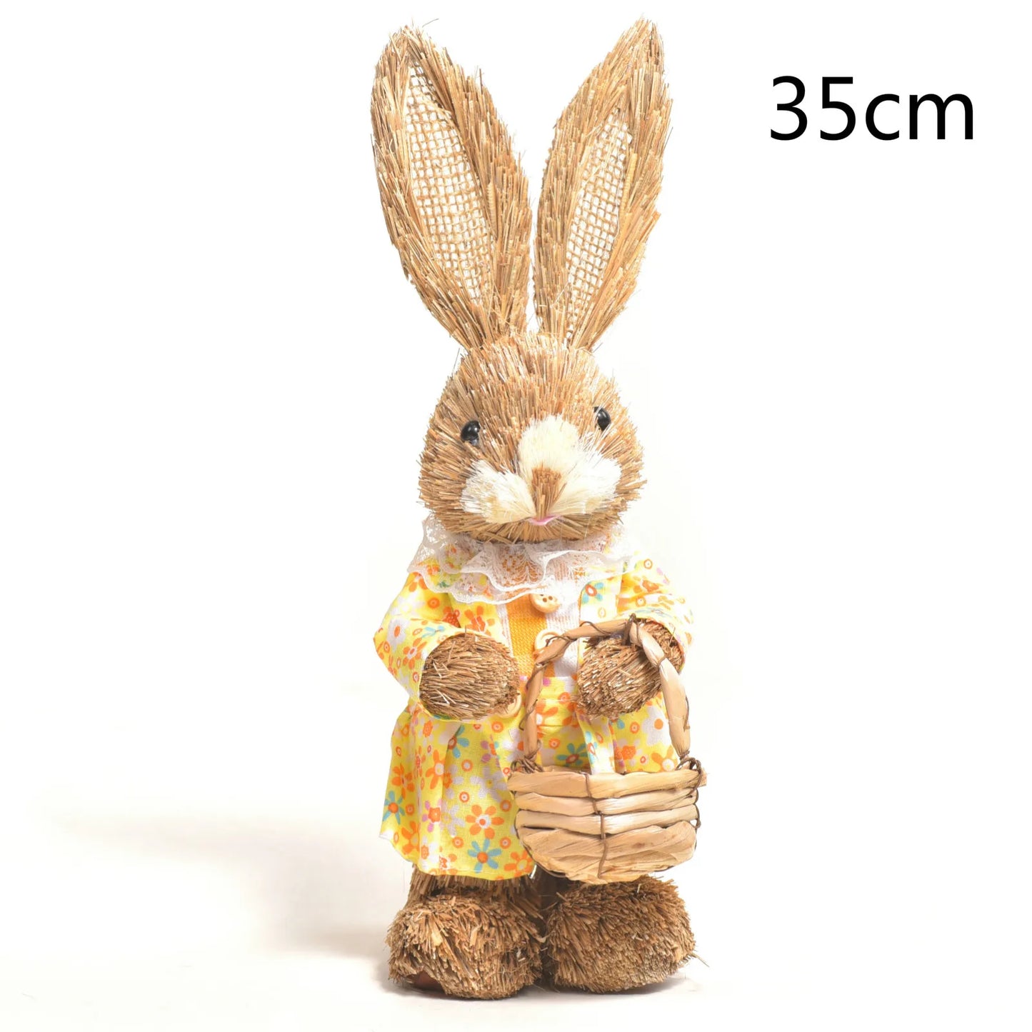 Conejo de Paja - Decoración de Pascua para Hogar y Jardín