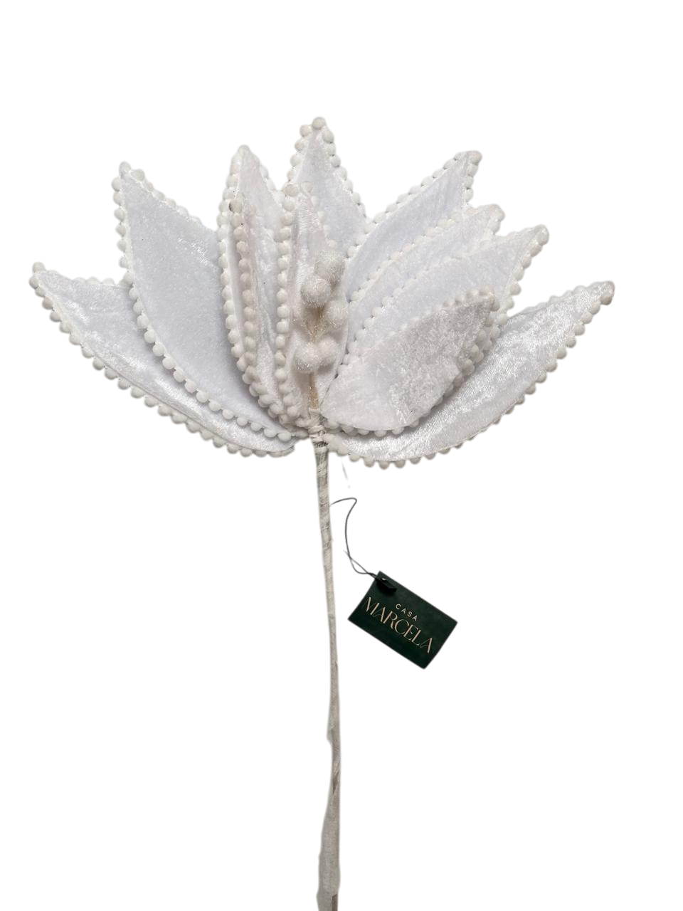 vara flor noche buena terciopelo