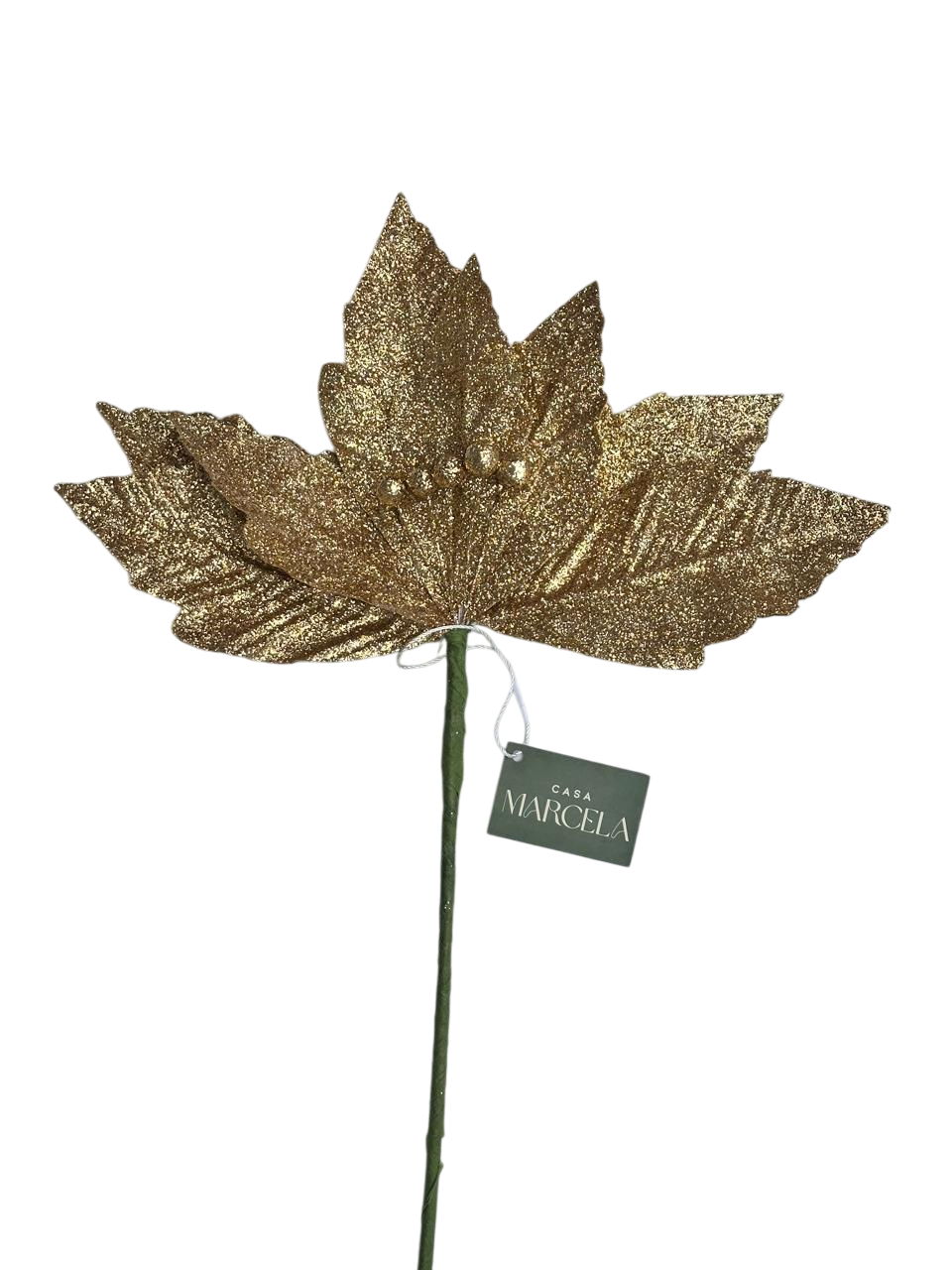 vara flor noche buena glitter
