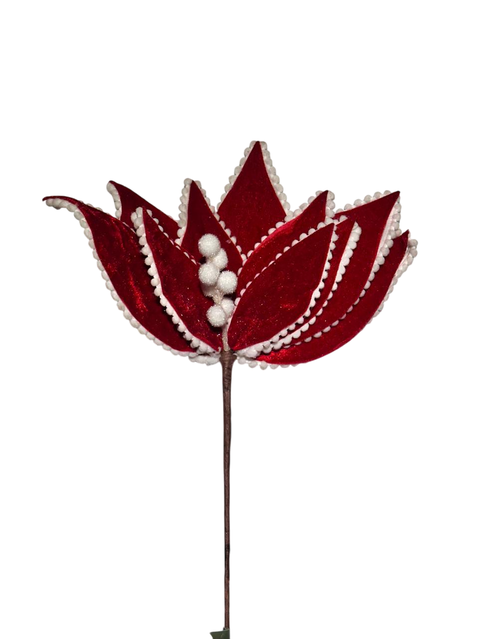 vara flor noche buena terciopelo